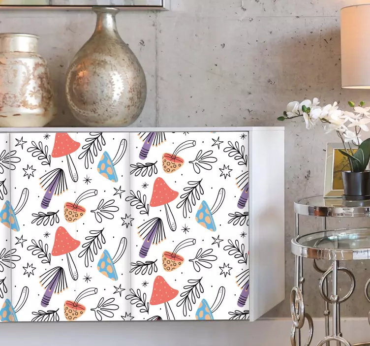 Möbelfolie bunte naturmuster - TenStickers