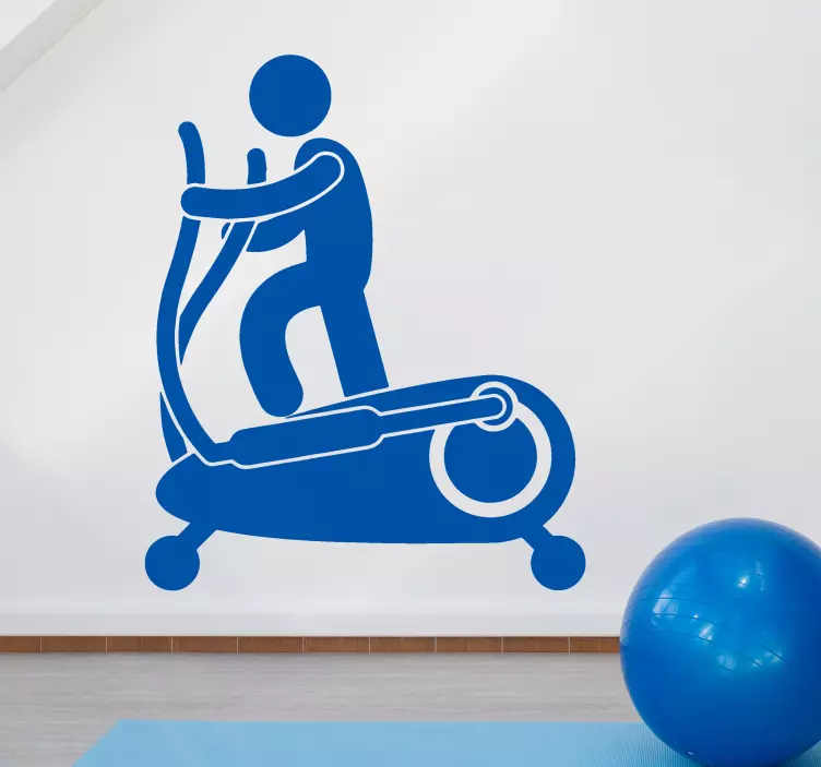 Wandtattoo Mensch Cross-trainer-fitness - TenStickers