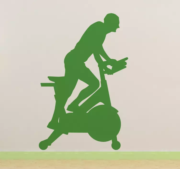 Wandtattoo Sportler Radfahren - TenStickers