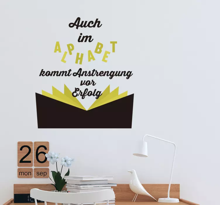 Wandtattoo Spruch Alphabet - TenStickers