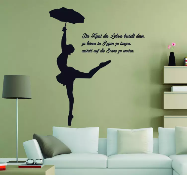 Wandtattoo Tanz im Regen - TenStickers