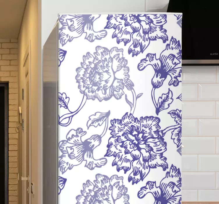 Wandtattoo textur elegante florale muster - TenStickers