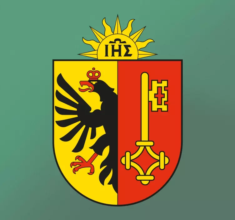 Wandtattoo Wappen Genf - TenStickers