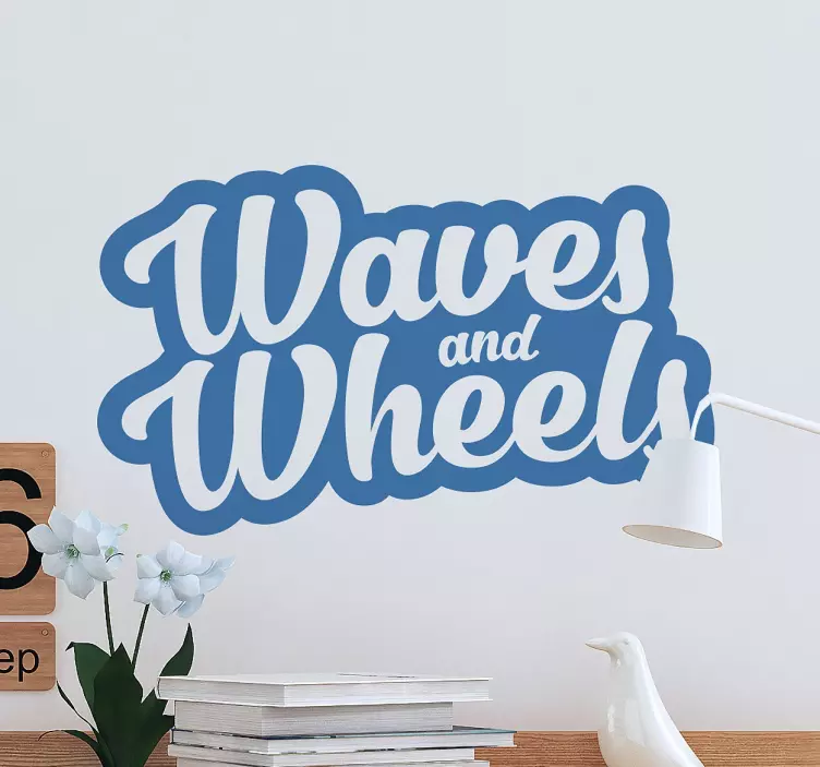 Wandtattoo Waves and Wheels - TenStickers