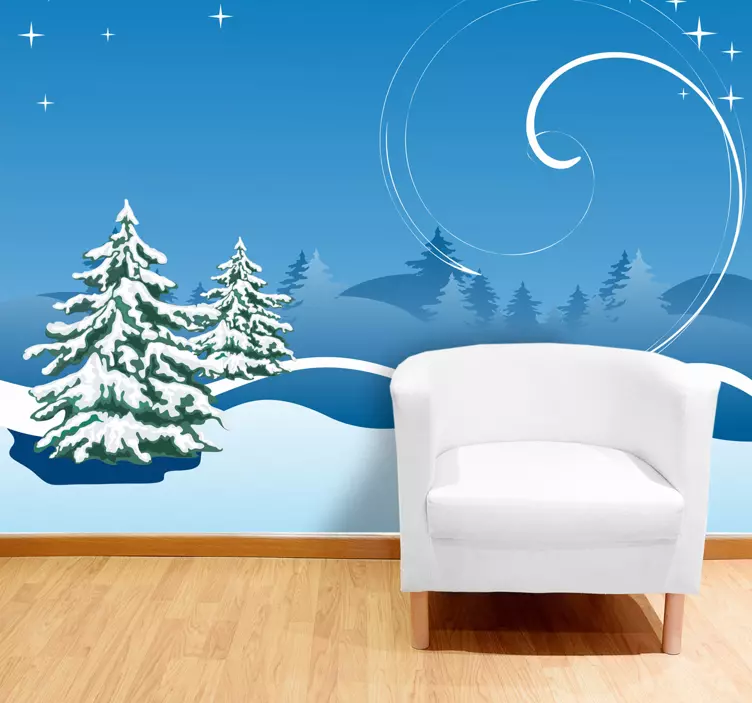 Wandtattoo Weihnachten Winterlandschaft - TenStickers