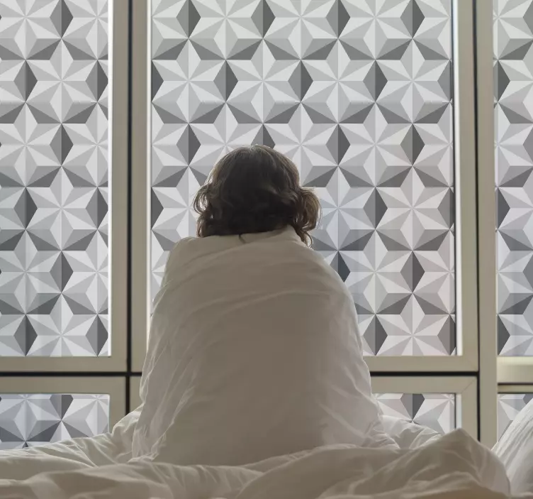 Wandtattoo welt geometrisch gemusterte paneele - TenStickers