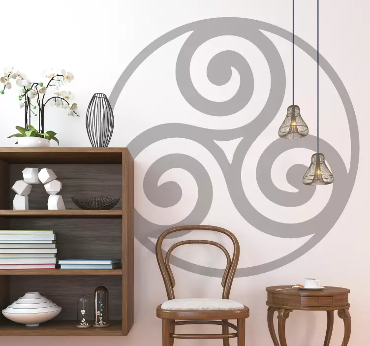 Wandtattoo Wohnzimmer Kelten Symbol - TenStickers