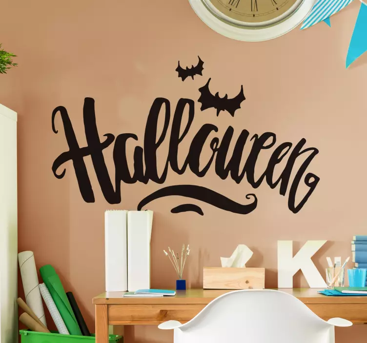 Wandtatttoo gruseliger Halloween Schriftzug - TenStickers