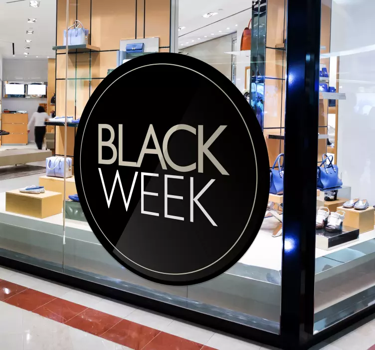 Werbeartikel black week sale aufkleber - TenStickers