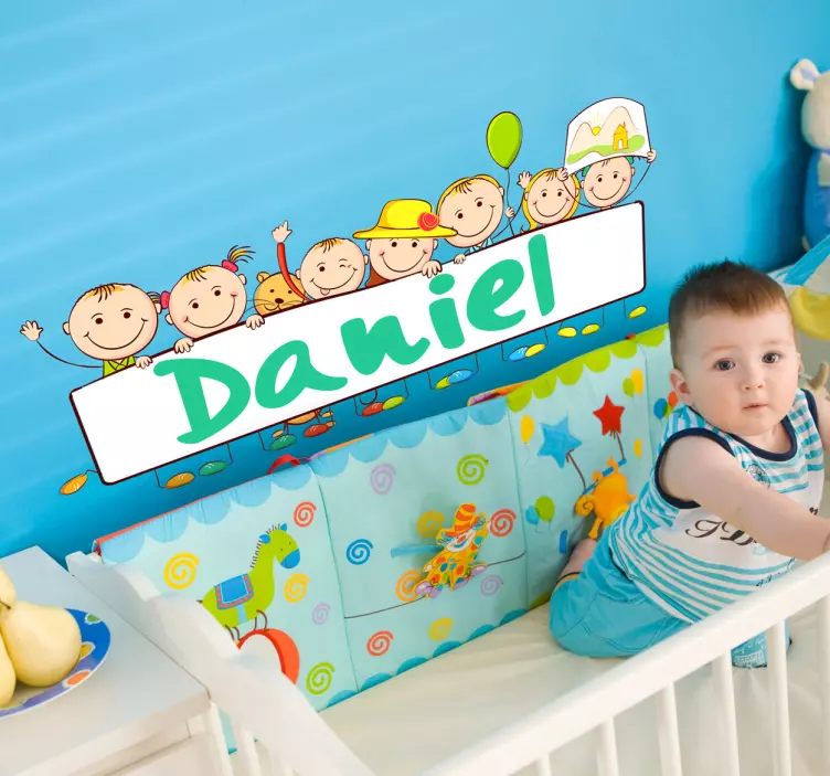 Willkommen Name Aufkleber - TenStickers