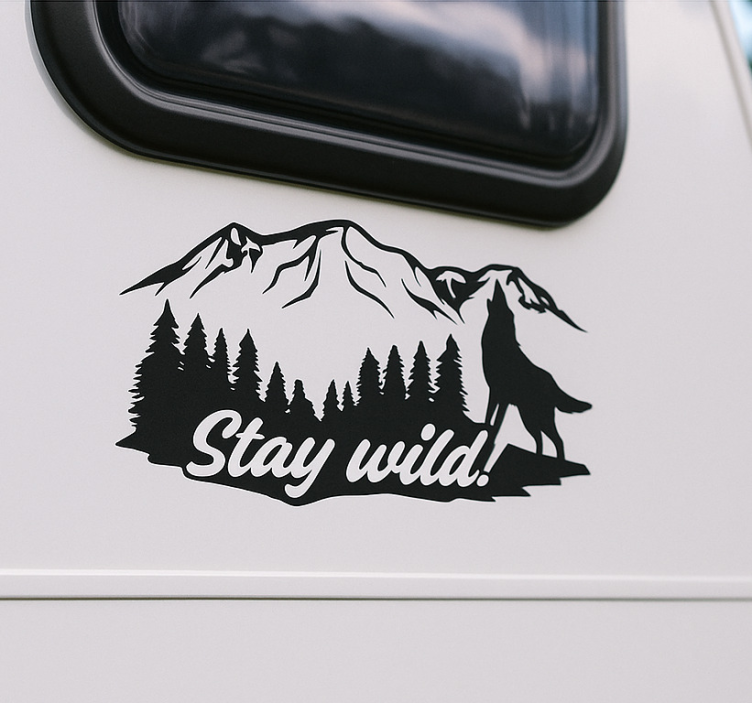 Wohnmobil Aufkleber stay wild! - TenStickers