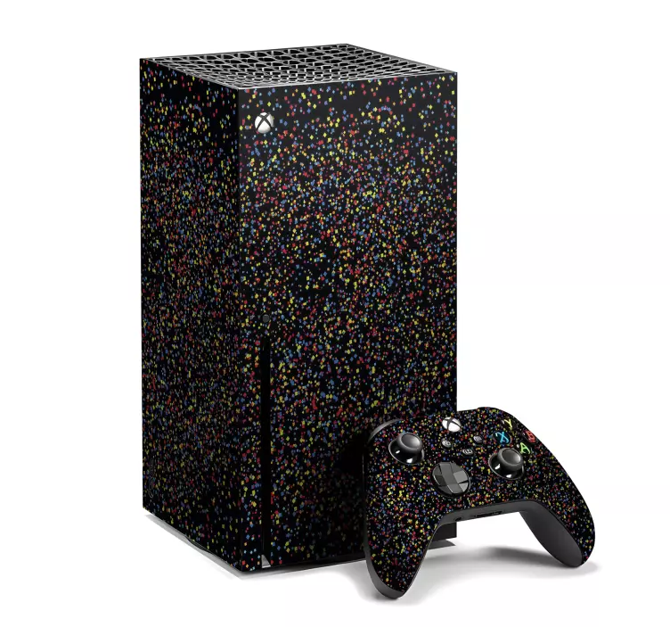 Xbox Aufkleber schwarzer glitzer - TenStickers