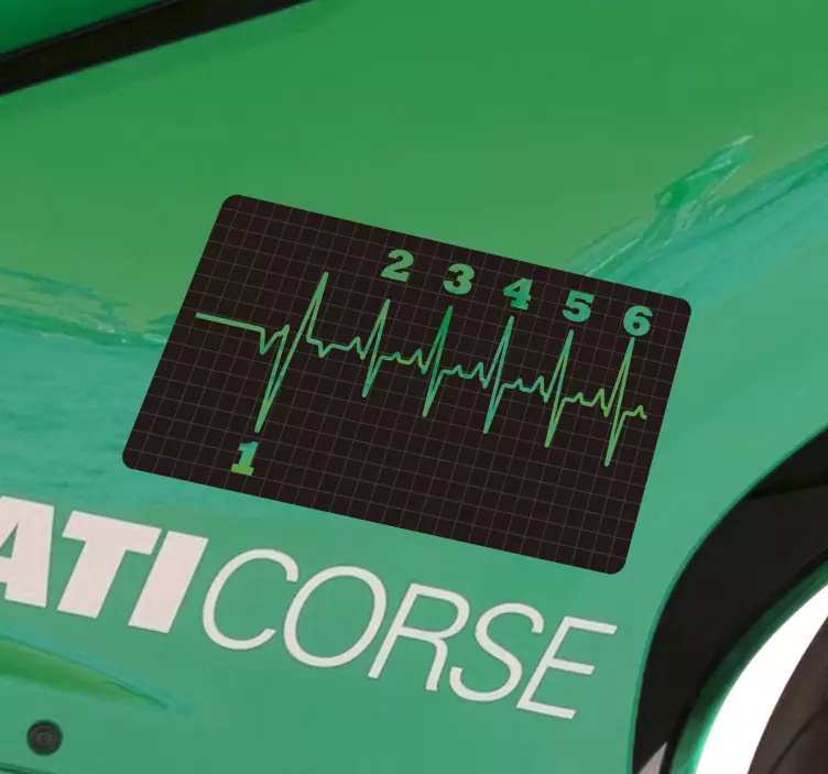 Zahnräder motorrad vinyl aufkleber - TenStickers