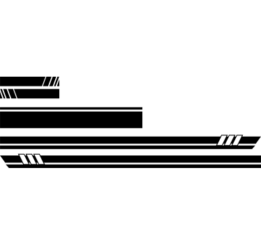 Autoaufkleber streifen 5er set - TenStickers
