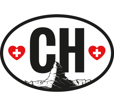 Autoaufkleber ch dekoriert - TenStickers