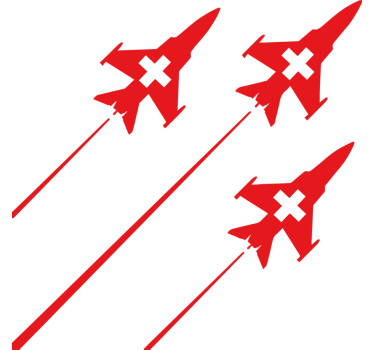 Autoaufkleber patrouille suisse - TenStickers