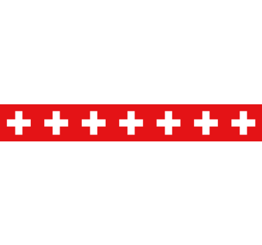 Autoaufkleber schweizer flagge grenze - TenStickers