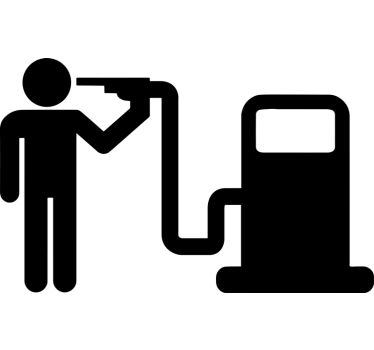 Autoaufkleber benzinkopf - TenStickers