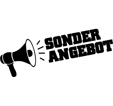 Schaufensteraufkleber Sonderangebot Megafon - TenStickers