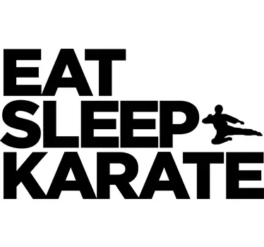 Wandtattoo Eat Sleep Karate - TenStickers