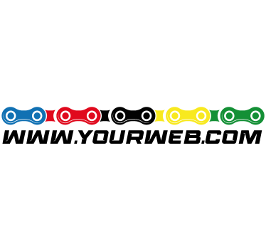 Fahrrad Aufkleber Kette Muster - TenStickers