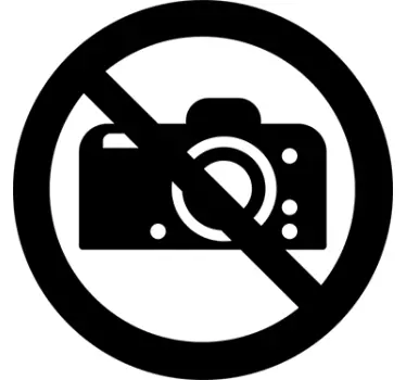 Aufkleber Fotografieren verboten - TenStickers