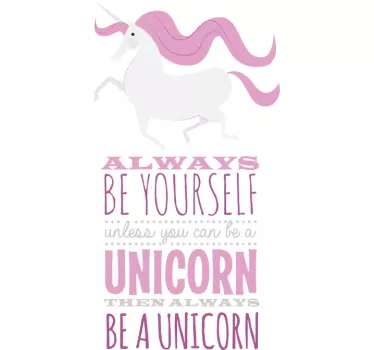 Wandtattoo be a unicorn - TenStickers