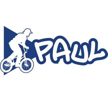 Fahrrad Sticker bmx-name - TenStickers
