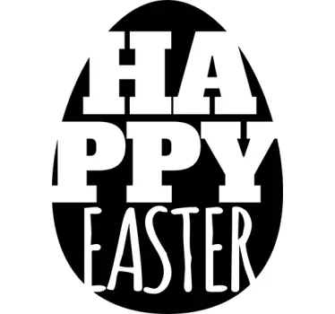 Schaufenster Aufkleber Osterei Happy Easter - TenStickers