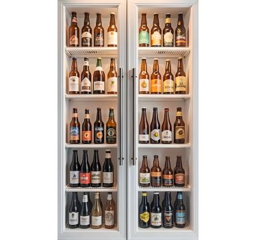 Folie Kühlschrank biermarken - TenStickers