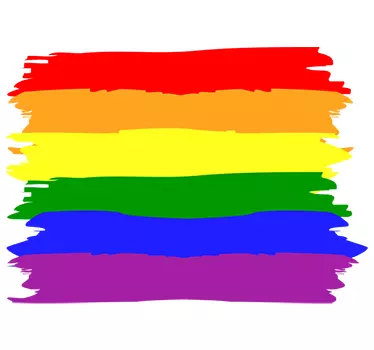 Wandtattoo Regenbogenfahne - TenStickers
