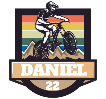 Fahrrad Aufkleber personalisierter vintage - TenStickers