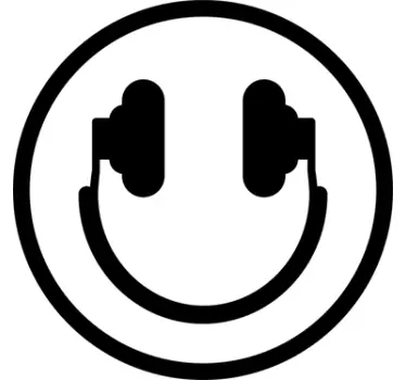 Aufkleber DJ Smiley - TenStickers