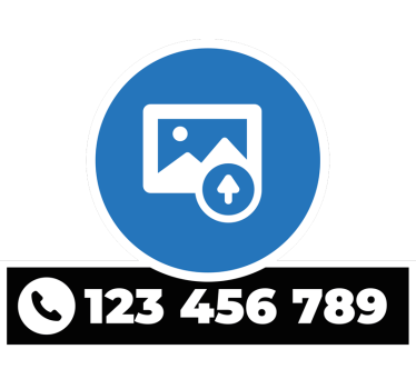 Autoaufkleber personalisiertes logo und telefonnummer - TenStickers