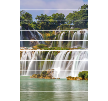 Treppenaufkleber natur wasserfall - TenStickers
