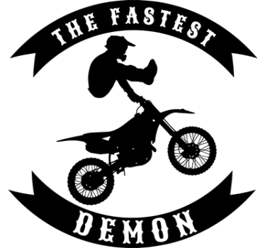 Aufkleber The Fastest Demon - TenStickers