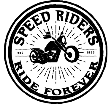 Wandtattoo Motorrad Speed Riders - TenStickers