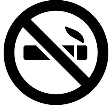 Aufkleber Schilder Rauchverbot Schild - TenStickers