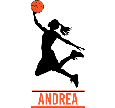 Sticker Basketball anpassbarer player - TenStickers