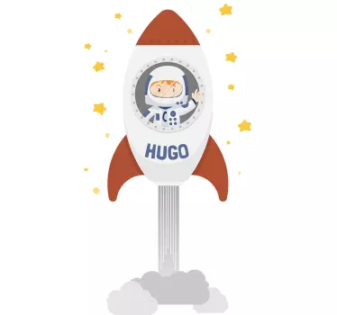 Wandtattoo Astronaut mit Namen - TenStickers