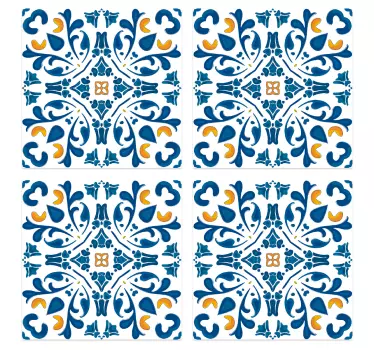 Fliesenfolie portugiesisches Muster - TenStickers