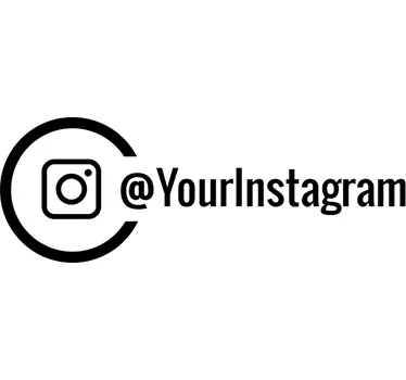 Personalisierter instagram Schaufenster Aufkleber - TenStickers