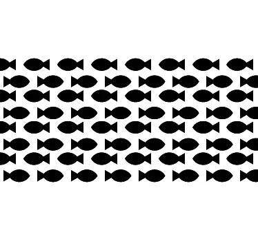 Fischmuster Folie Duschkabine - TenStickers