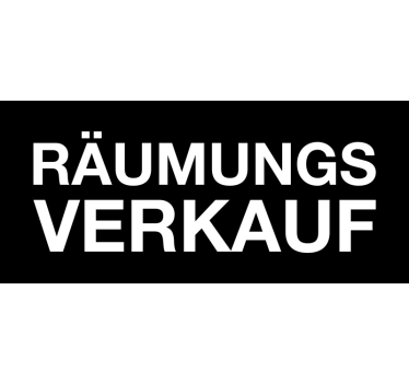 Aufkleber Schild räumungsverkauf schaufenster - TenStickers