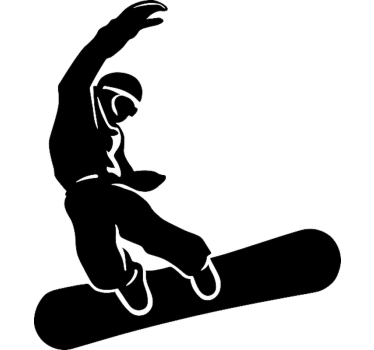 Wandtattoo Extremsport snowboarder in der luft - TenStickers