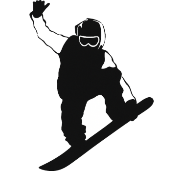 Wandtattoo Extremsport snowboard-tail grab - TenStickers