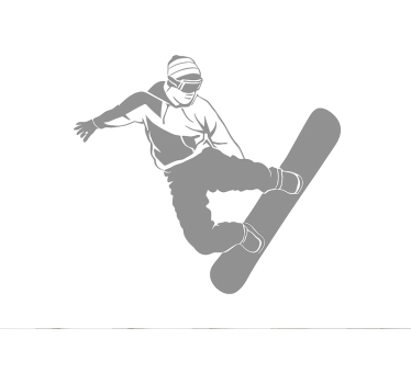 Wandtattoo Extremsport snowboarder-stummgreifer - TenStickers