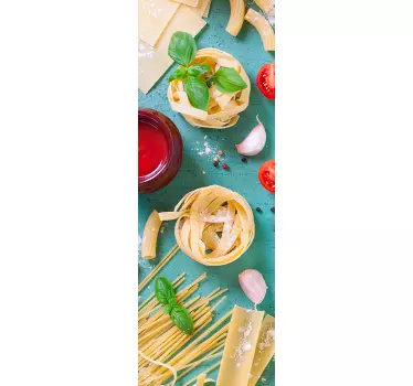 Kühlschrank Folie Pasta - TenStickers