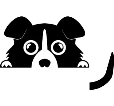 Wandtattoo Lichtschalter Hund - TenStickers