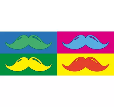 Wandtattoo Schnurbart - TenStickers